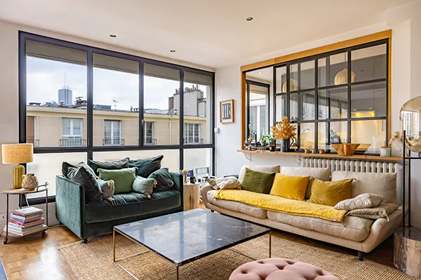 photographie immobilière salon appartement Paris