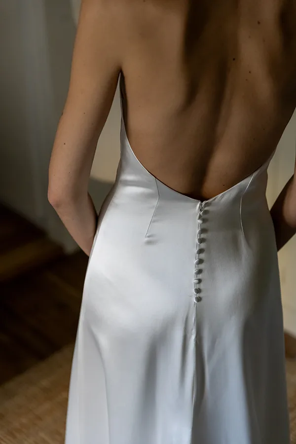 photo de création robe de mariée