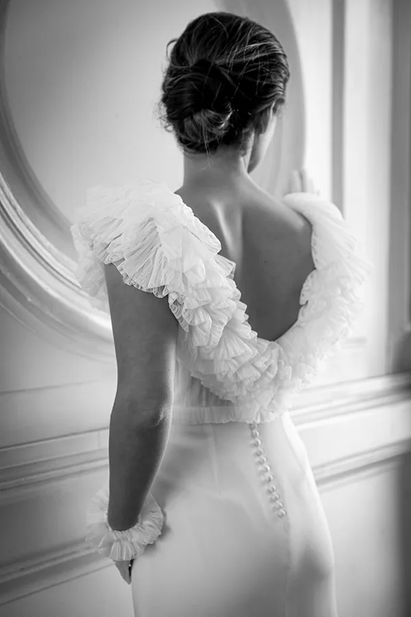photo de création robe de mariée