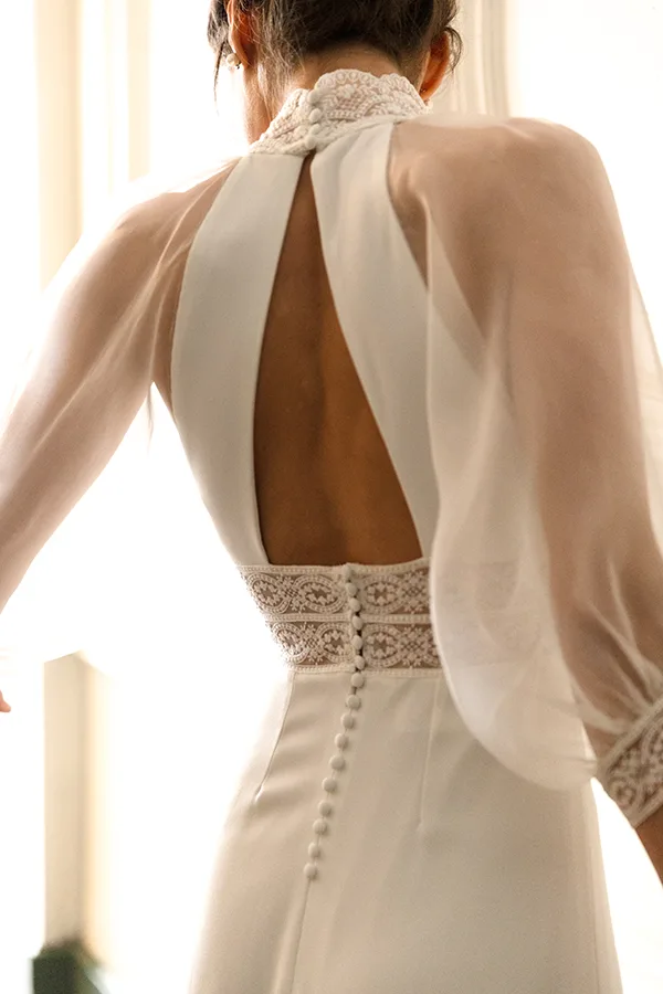 photo de création robe de mariée