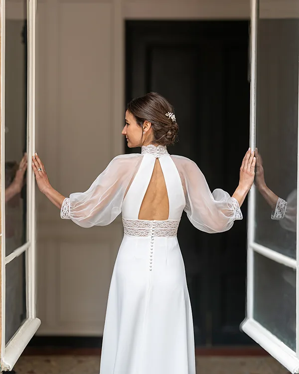 photo de création robe de mariée