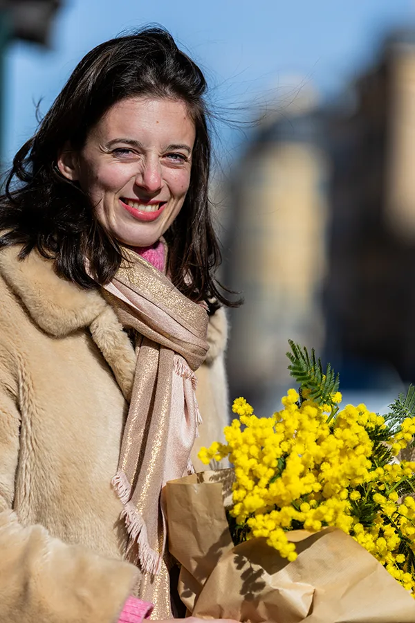 portrait spontané en extérieur
